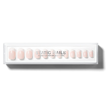 Static Nails Reusable Pop-On Manicure French 75 Round