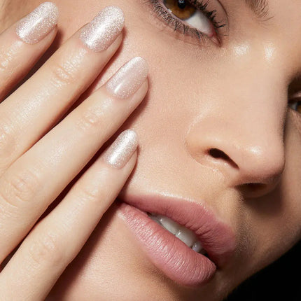 Static Nails Reusable Pop-On Manicure Pops For Champagne Velvet Round