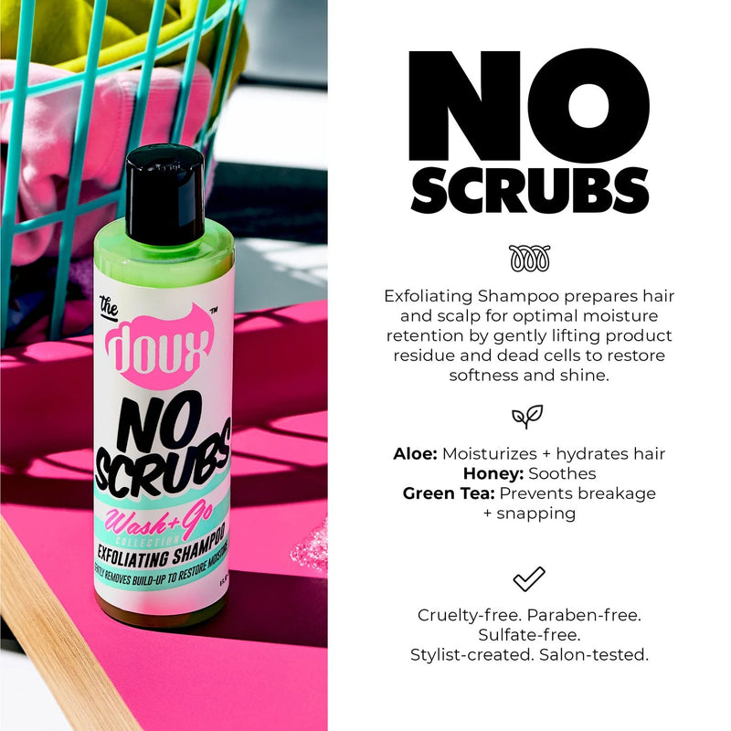 The Doux No Scrubs Exfoliating Shampoo, diepreinigende shampoo voor de hoofdhuid
