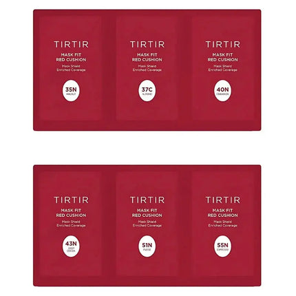 TIRTIR Mask Fit Red Cushion 6 Shade Trial Kit
