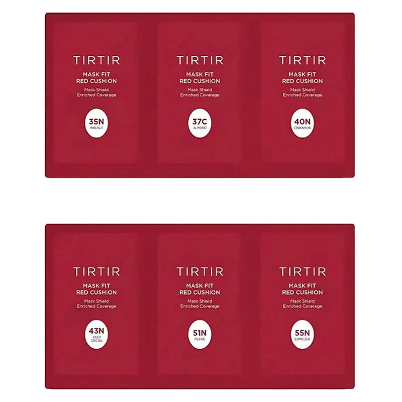 TIRTIR Mask Fit Red Cushion 6 Shade Trial Kit