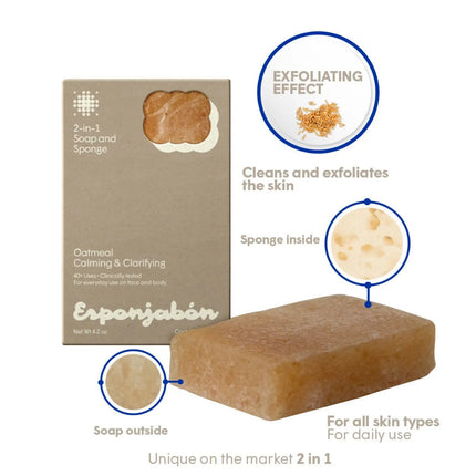 T.TAiO Esponjabon Oatmeal 2-in-1 Soap And Sponge