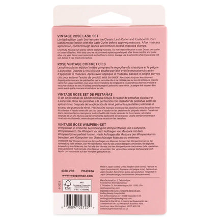 Tweezerman Vintage Rose Lash Gift Set