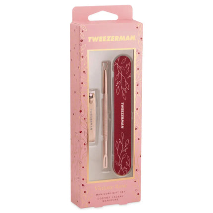 Tweezerman Vintage Rose Manicure Gift Set