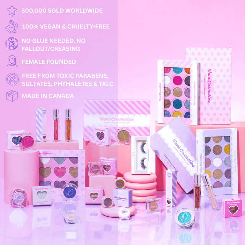 Vani Cosmetics Eyeshadow Aurora, geperste glitter oogschaduw, foto 5 van 7