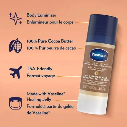 Vaseline Cocoa Shimmer Body Balm Jelly Stick