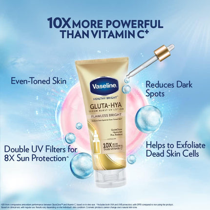 Vaseline Gluta-Hya Flawless Bright Semi Burst Lotion 330 ml.