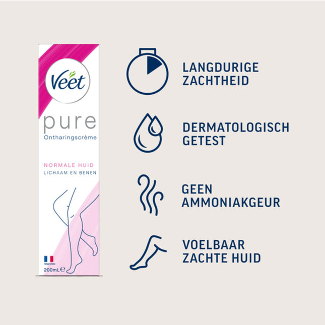 Veet Ontharingscreme Normale Huid 200 ml.