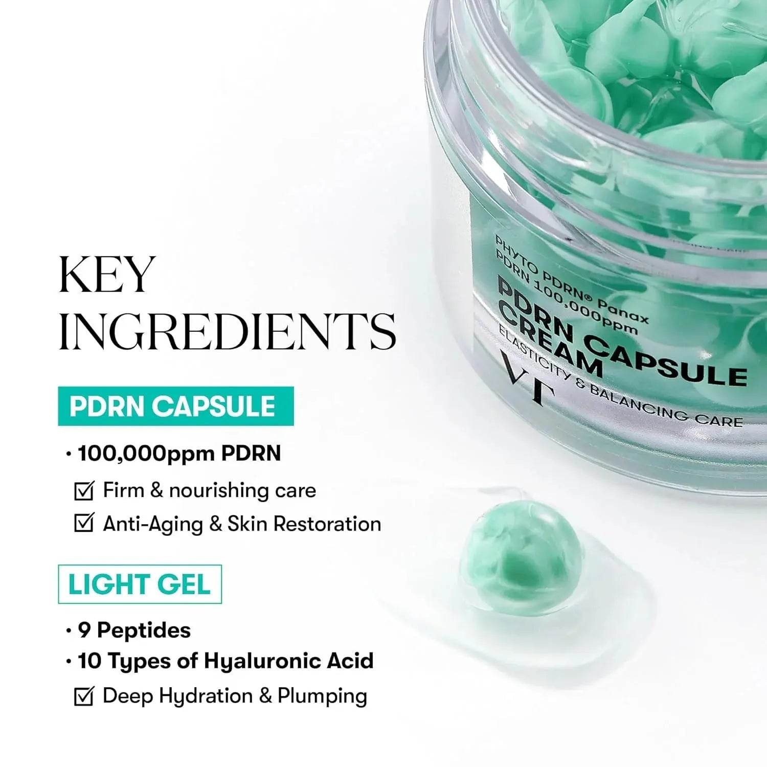 Buy VT Cosmetics PDRN Capsule Cream 100 online | Shop at Boozyshop!
