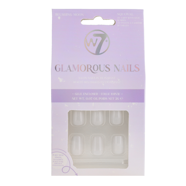W7 Cosmetics Glamorous Press-On Nails Blushing Moon