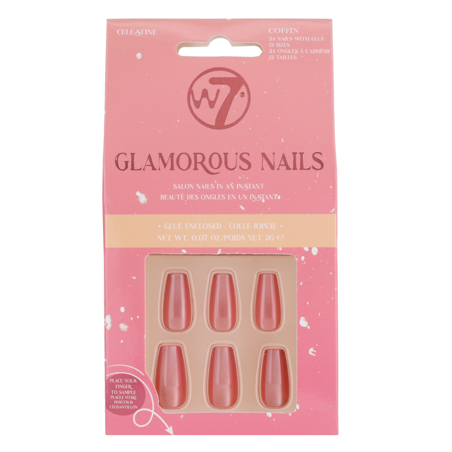 W7 Cosmetics Glamorous Press-On Nails Celestine