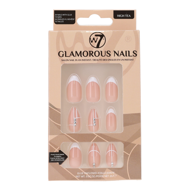 W7 Cosmetics Glamorous Press-On Nails High Tea