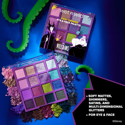 Wet n Wild Villains Fiery Femmes Eye & Face Palette Beatiful Destroyer