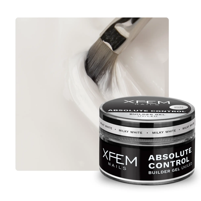 XFEM Builder Gel Absolute Control UV/LED Milky White 50 ml.