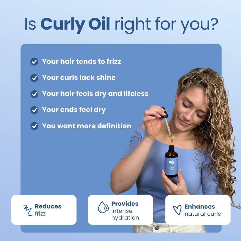 Yuaia Haircare Twirl and Curl Curly Oil, haarolie voor glanzende en gedefinieerde krullen, foto 7 van 9