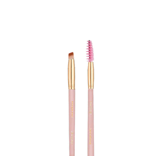 Soft Pink & Gold Lash and Brow Brush